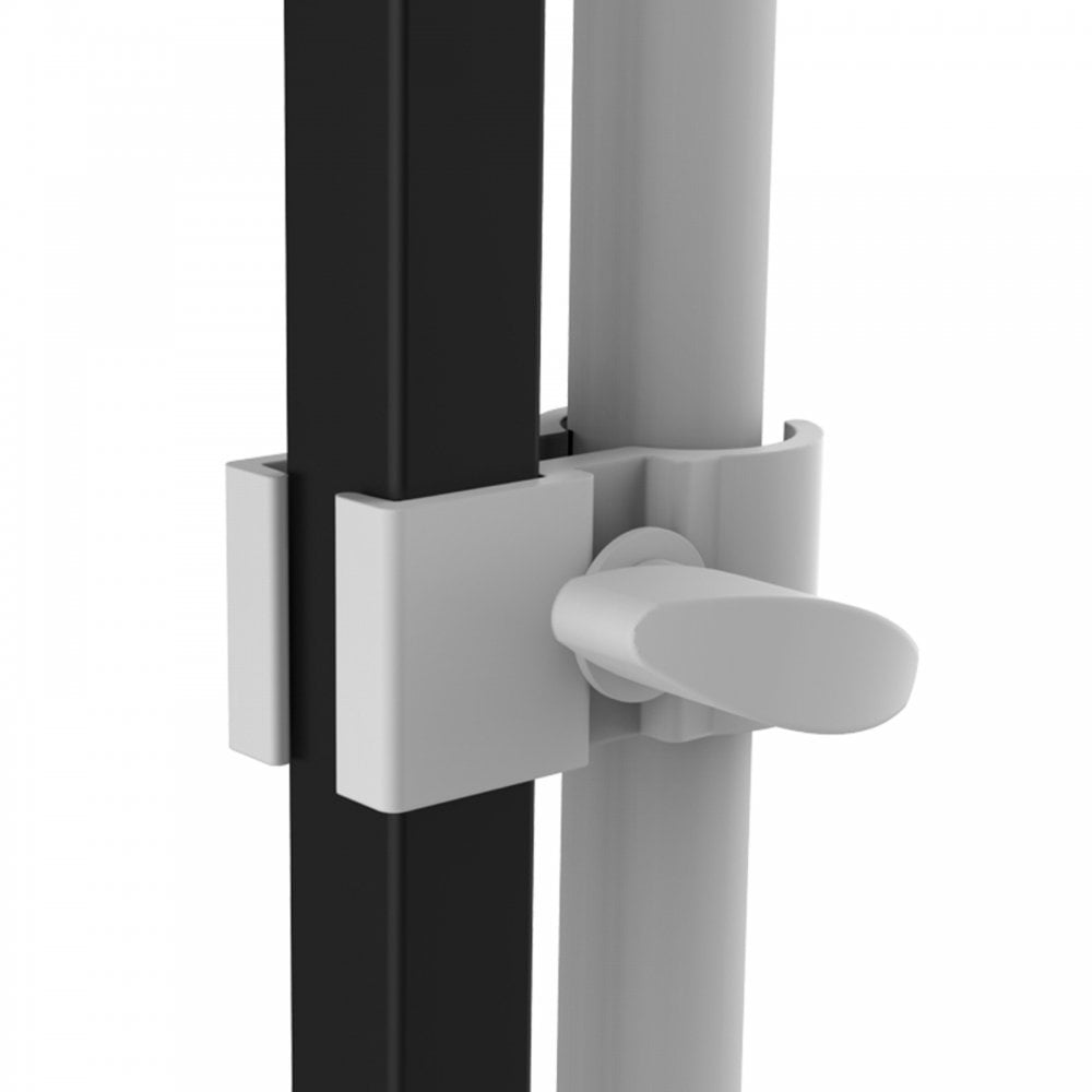 DJ Booth White Lighting Pole with Spigots and Transport Bag
