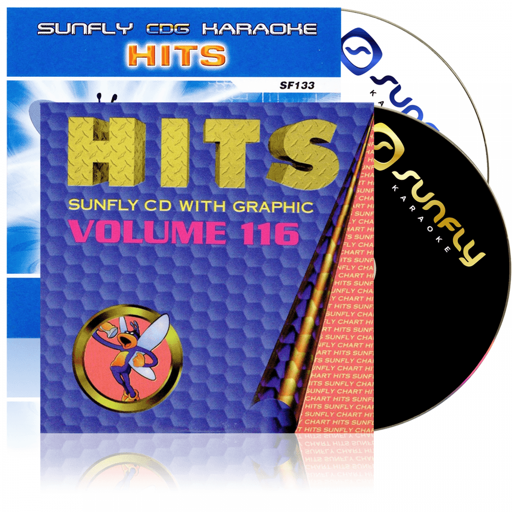 Karaoke CDG CD - HITS Volume 116 and 133 CD+G Disc Double