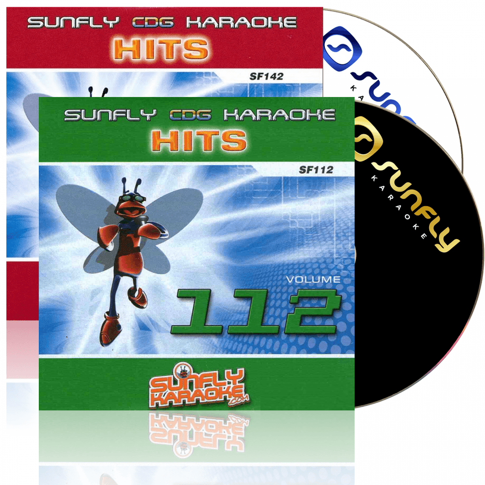 Karaoke CDG CD - HITS Volume 112 and 142 CD+G Disc Double