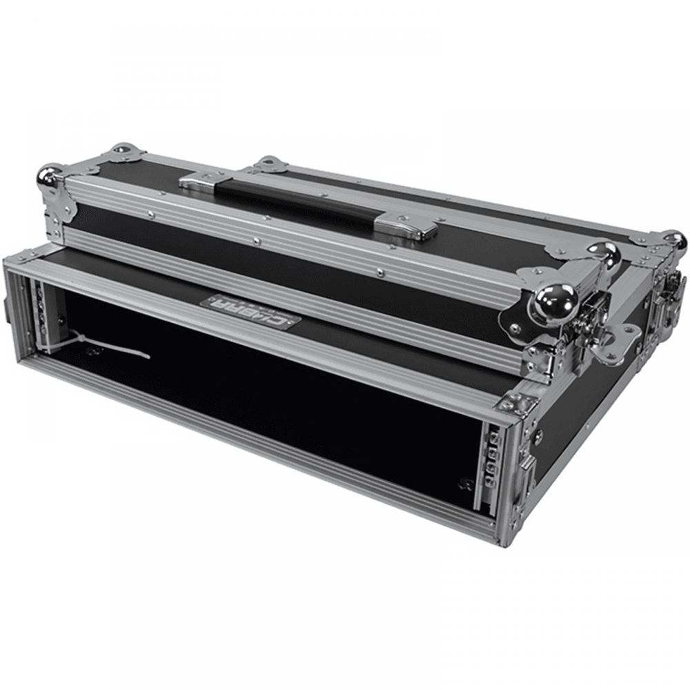 Short Flight Case 2u Shallow Supplied With Fixings