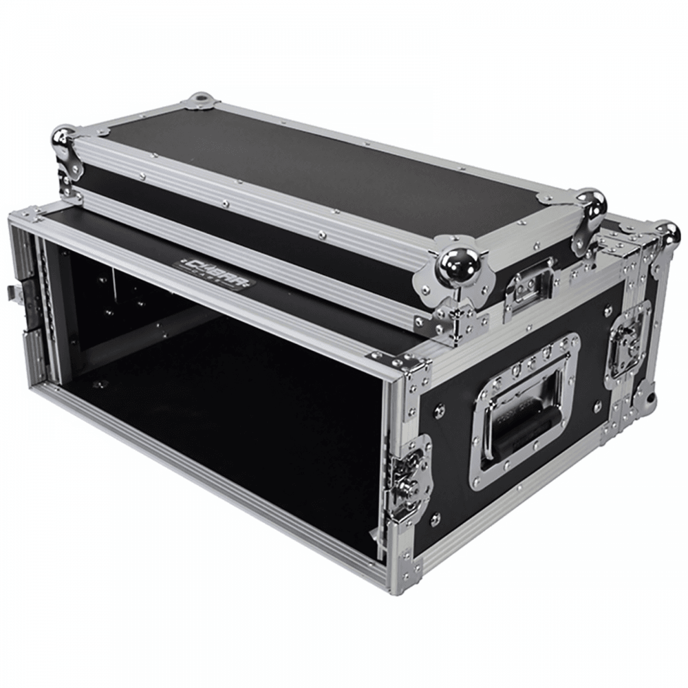Short Flight Case 4u Shallow Supplied With Fixings