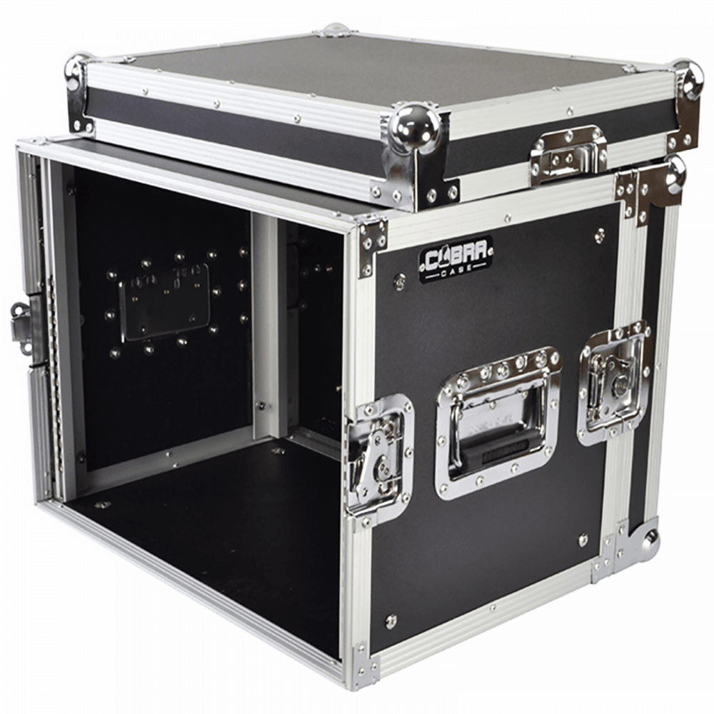 Short Flight Case 8u Shallow Supplied With Fixings