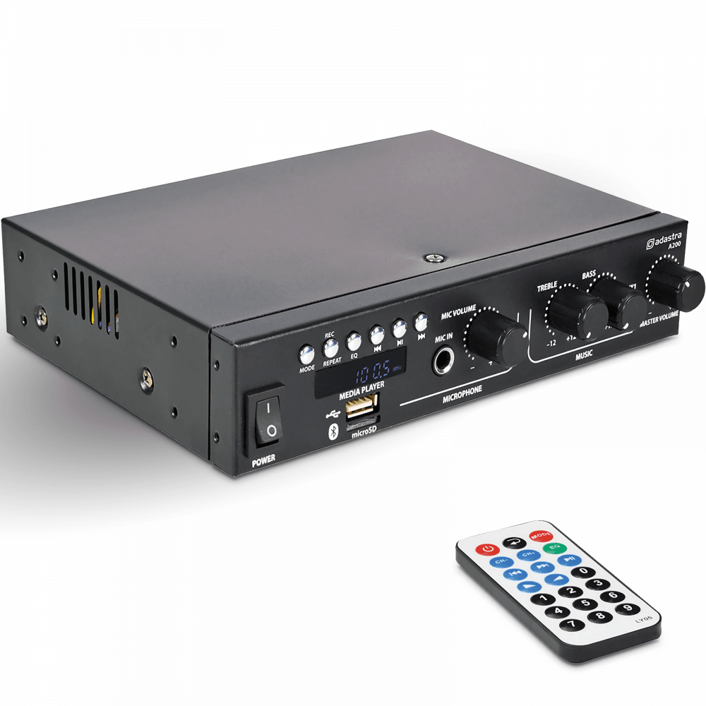 A200 Compact Stereo Mixer Amplifier 2 x 100W