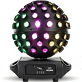 Asteroid Mirror Ball Effect Rotating Light Beams