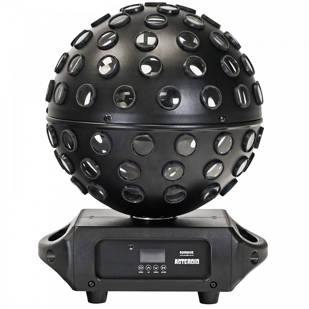Asteroid Mirror Ball Effect Rotating Light Beams