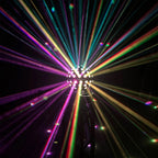 Asteroid Mirror Ball Effect Rotating Light Beams