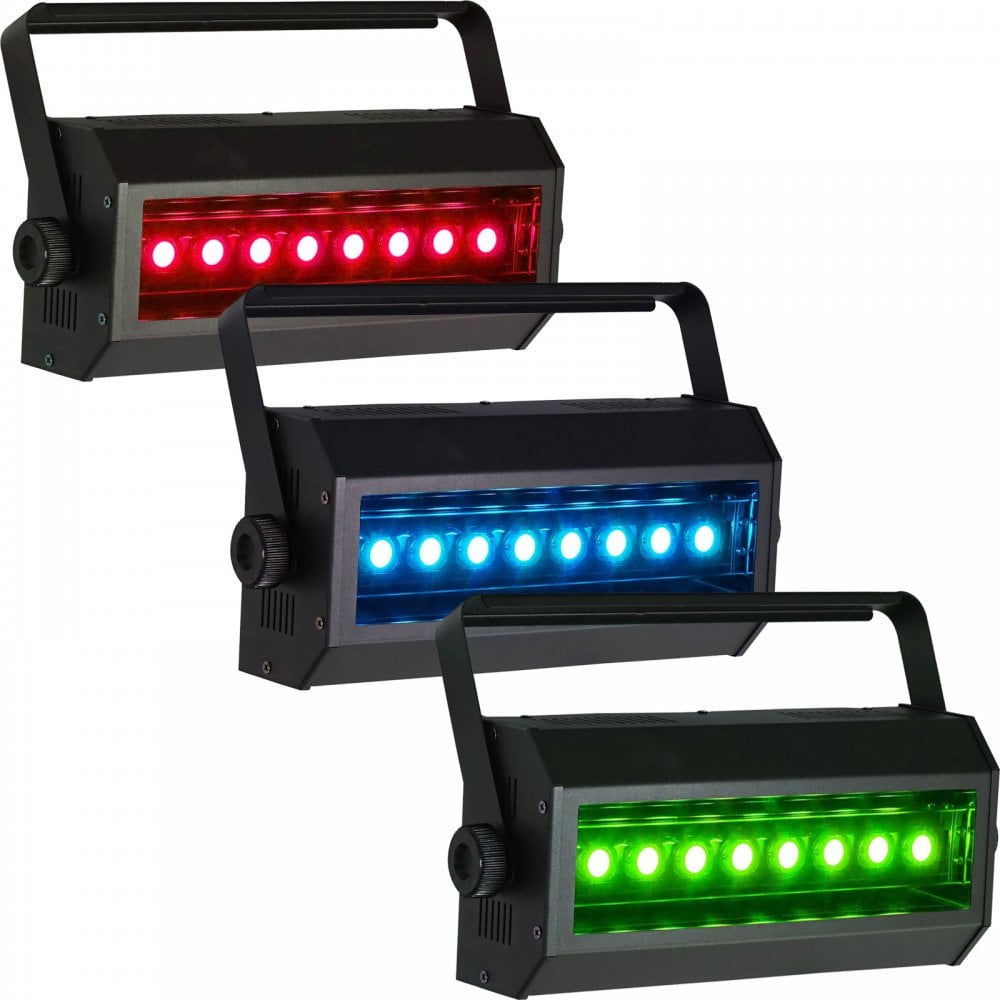 Blitzer 160 RGB Strobe 8 x 20W COB LED Twin Pack