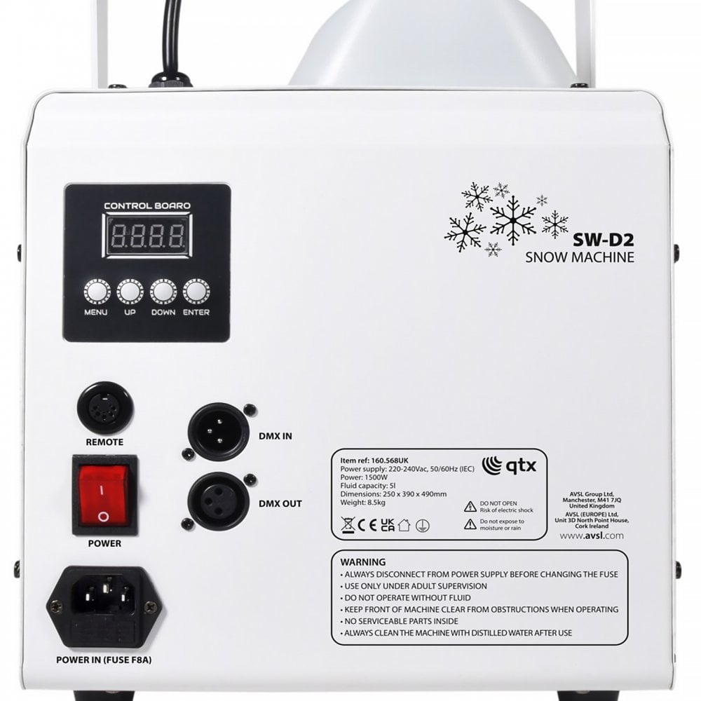 High Output DMX Digital Snow Machine with Remote