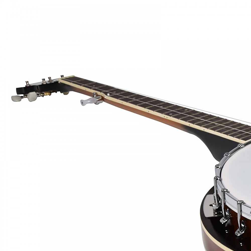 Mahogany 5 String Guitar Banjo fitted with Remo Heads