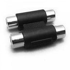 Twin Phono RCA Sockets to Twin RCA Sockets Adapter