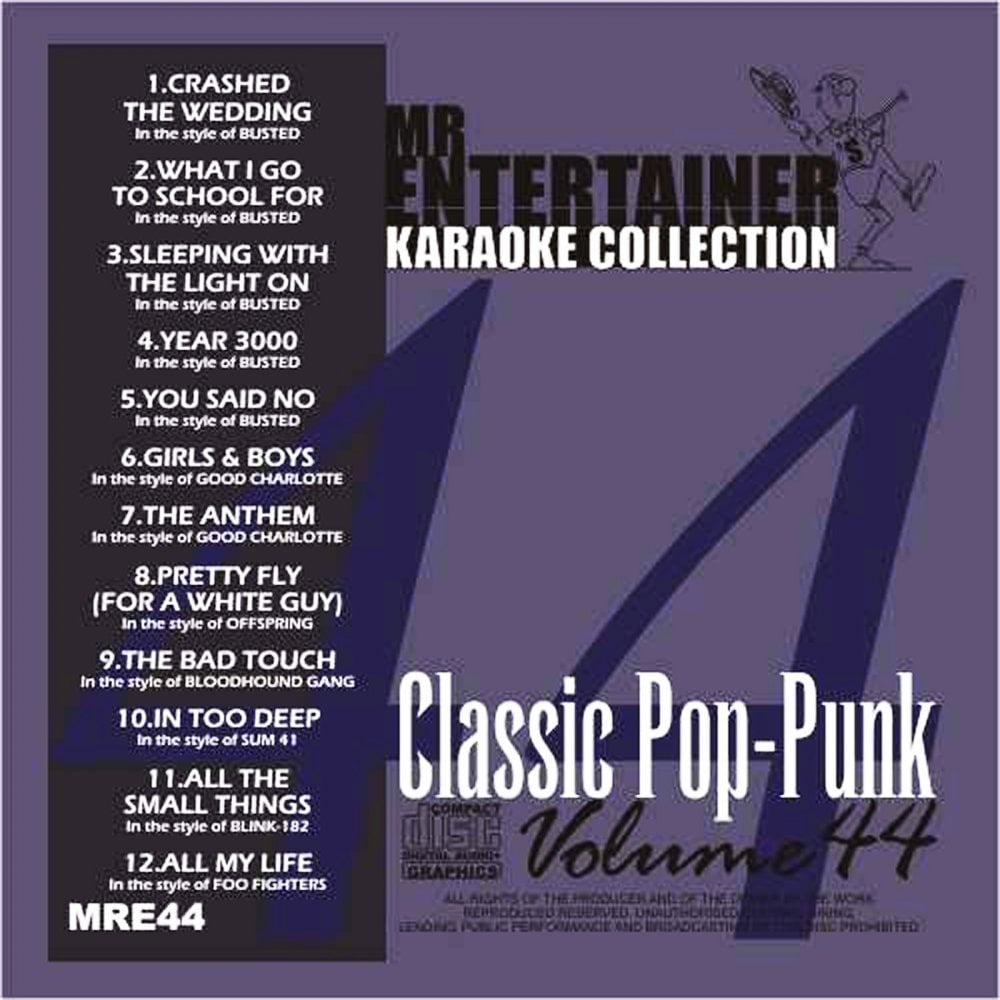 Karaoke CDG CD - Classic Pop Punk CD+G 12 Track Disc