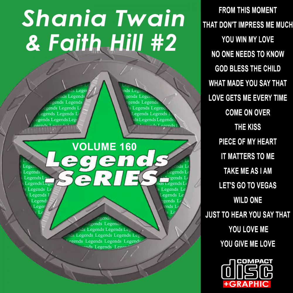 Karaoke CDG CD Legend Series Shania Twain & Faith Hill