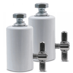 Twin Pack Top Cap Spigot 26mm Stand Fitting in White
