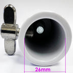 Twin Pack Top Cap Spigot 26mm Stand Fitting in White