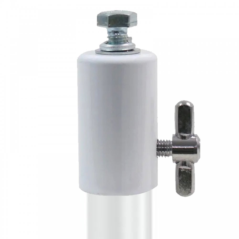 Twin Pack Top Cap Spigot 26mm Stand Fitting in White
