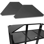 Pair of DJ Booth Corners in Black with Case
