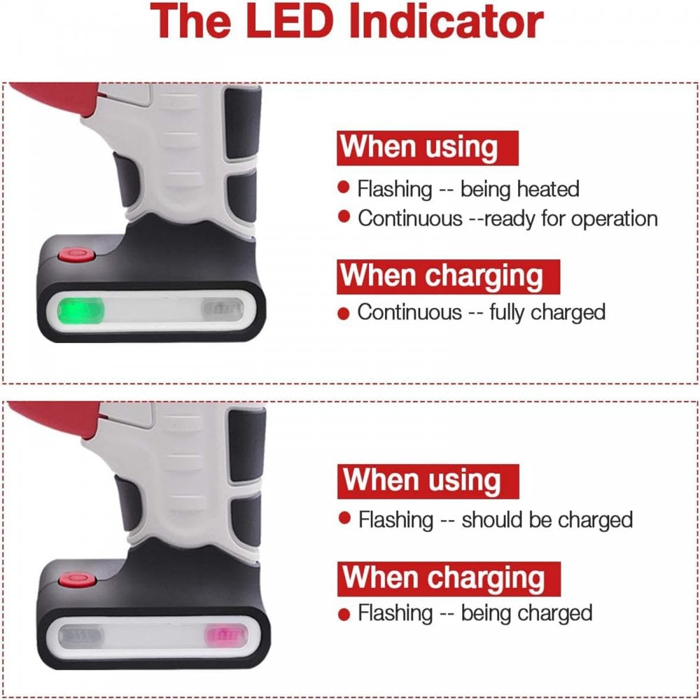 Hot Melt Rechargable Glue Gun with Glue Sticks