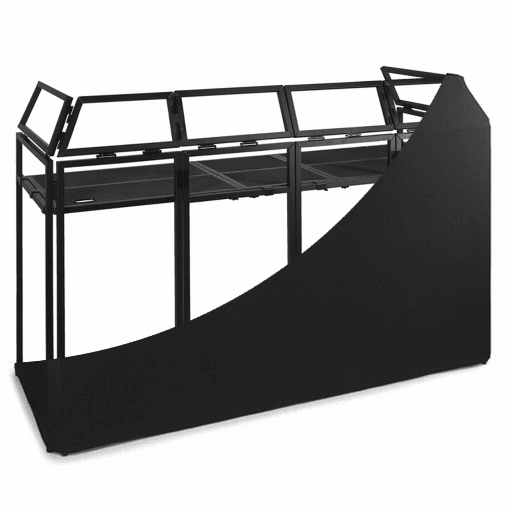 DJ Booth Pro XL System with Black White Scrims inc Case