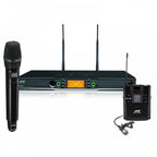 RU-992 Combo Handheld Lapel UHF Microphone System