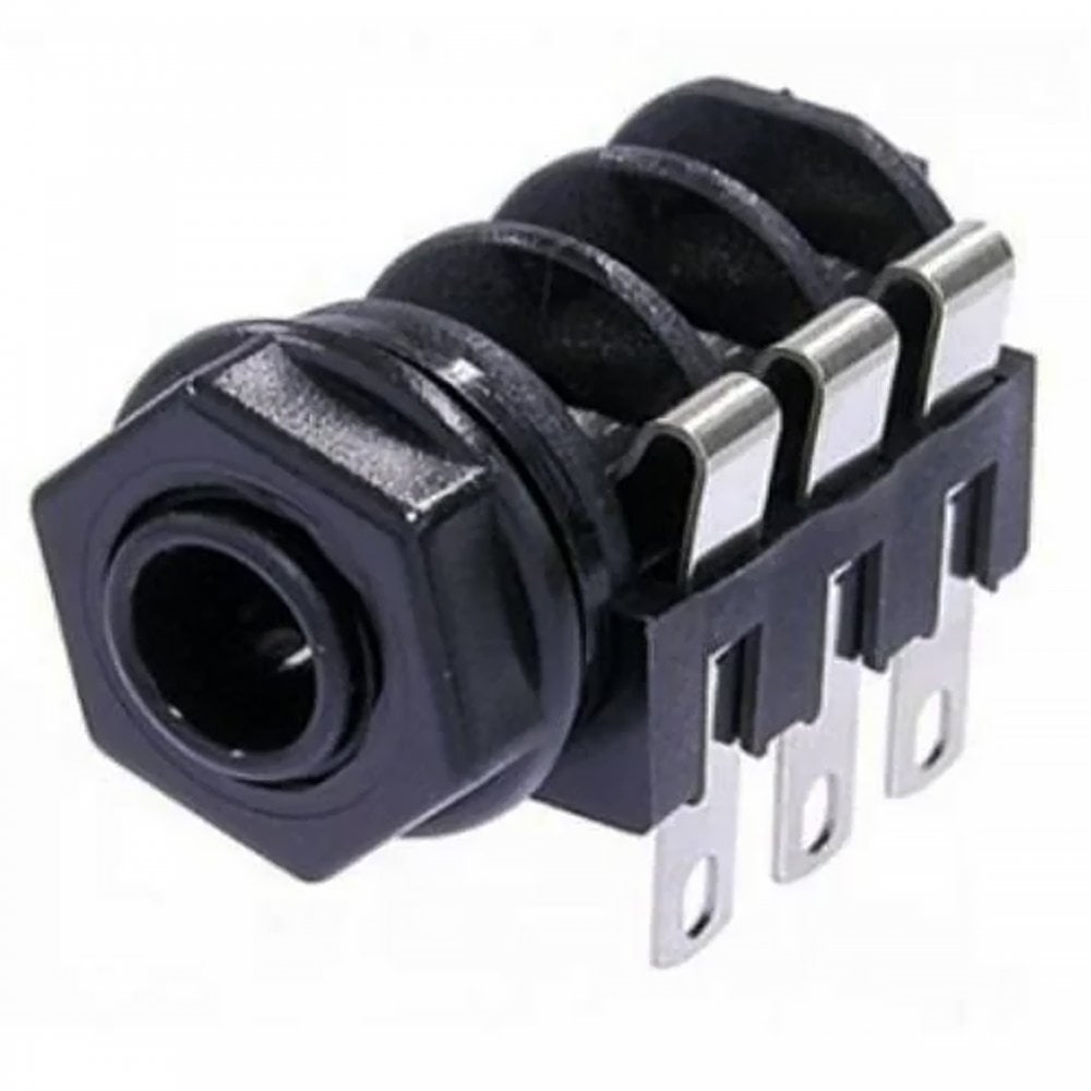 Stereo Jack Chassis Socket 6.35mm 1/4 inch PCB Jack Mates Unswitched
