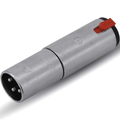 3 Pole XLR Male to 6.35mm Stereo Locking Jack Socket