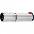 3 Pole XLR Male to 6.35mm Stereo Locking Jack Socket