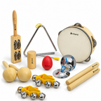 9 Piece Hand Percussion Set For Homes and Schools