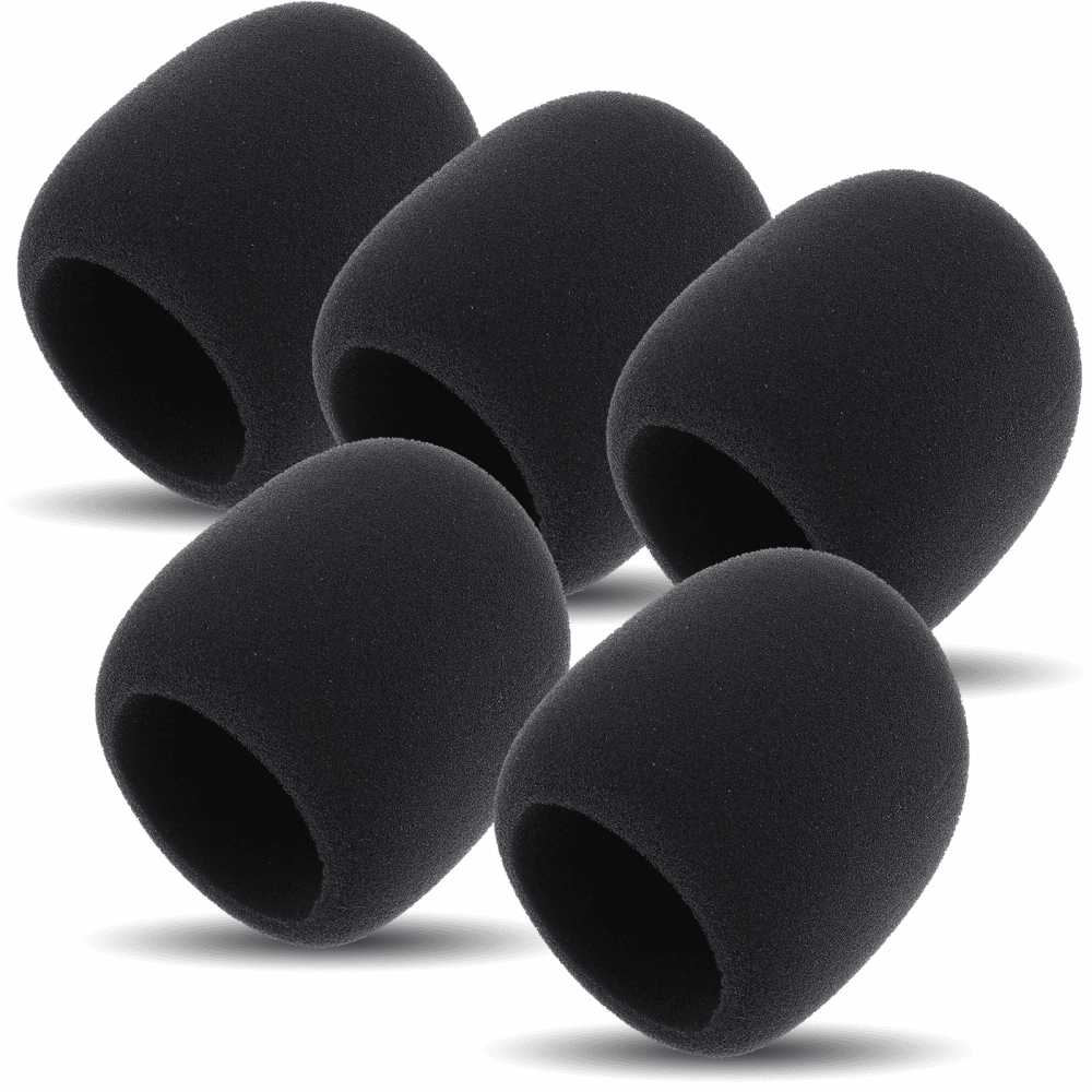 Pack of 5 Foam Microphone Windshield 43-50mm Opening