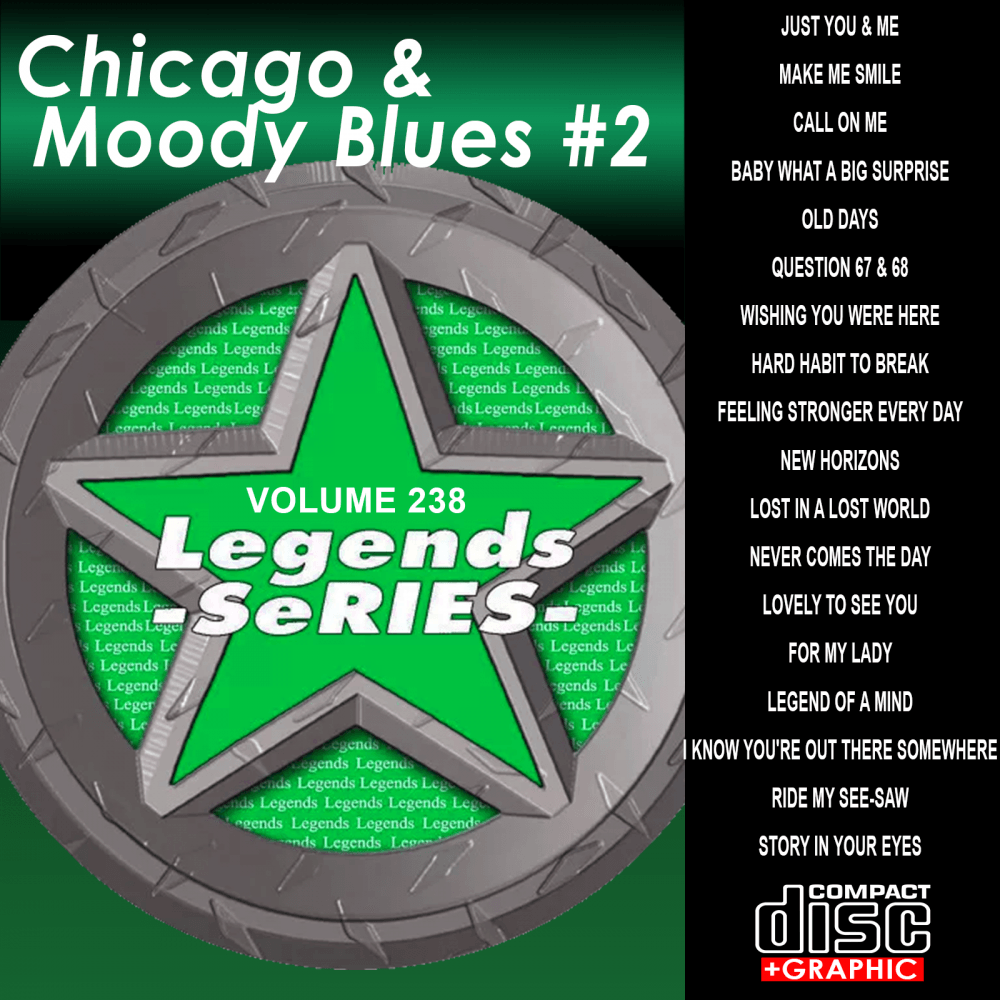 Karaoke CDG CD Legend Series Chicago and The Moody Blues