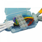 Pack of 3 In-line Connector Junction Box Inc 12 x 15A Terminal Block