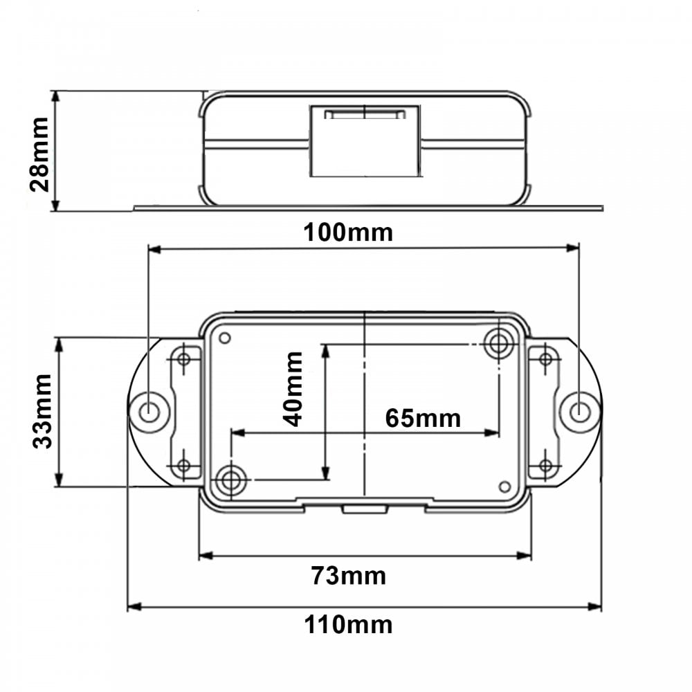 Pack of 3 In-line Connector Junction Box Inc 12 x 15A Terminal Block