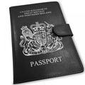 Black Passport Holder and Wallet for Cash and Cards