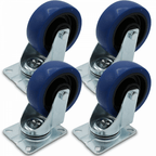 4 pc Heavy Duty Swivel Large Castor Wheel 100mm