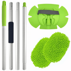 2-in-1 Car Wash Mop and Mitt Lightweight Pole