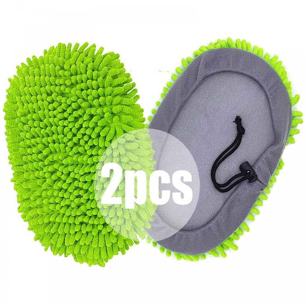2-in-1 Car Wash Mop and Mitt Lightweight Pole