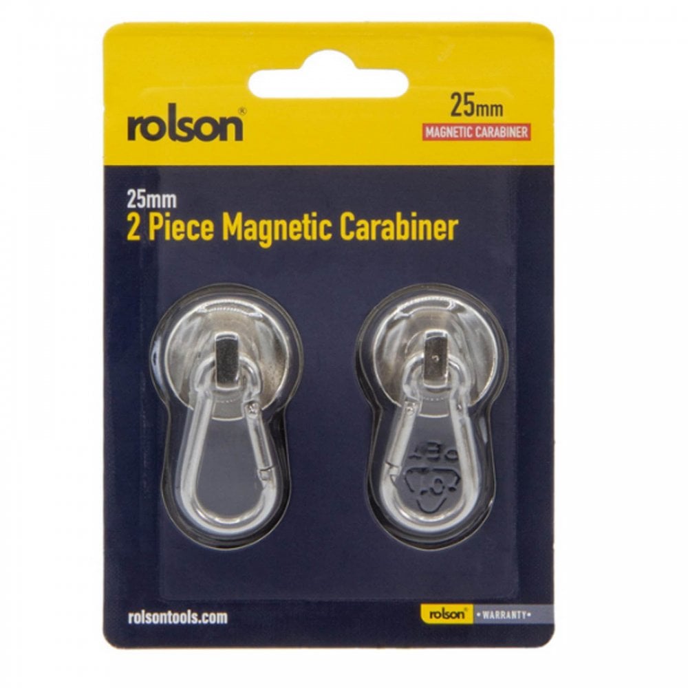 2 Piece 25mm Magnetic Carabiner Hooks