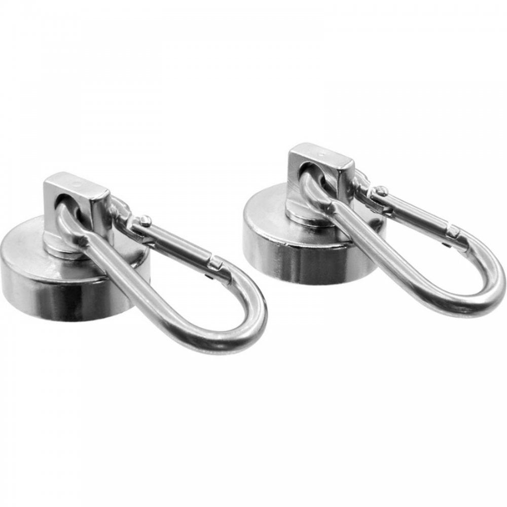 2 Piece 25mm Magnetic Carabiner Hooks