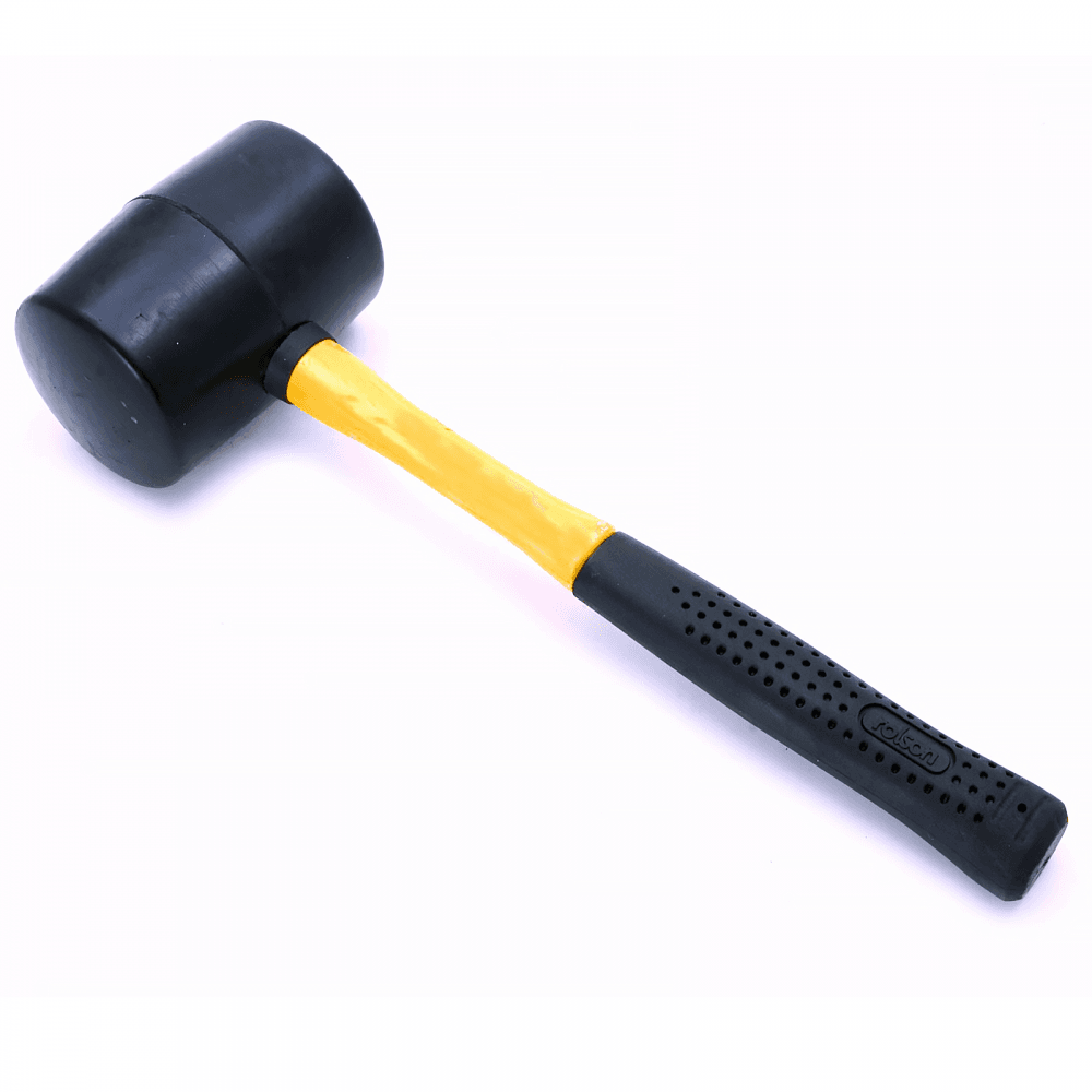 32oz Rubber Mallet with Fibreglass Shaft & Rubber Grip