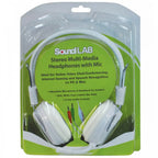 Stereo Multi-Media Headphones with Mic in White