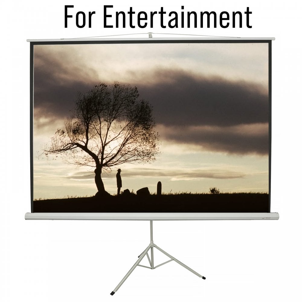 100" Tripod HD TV Projector Screen 4:3 Matte White 200 x 150cm