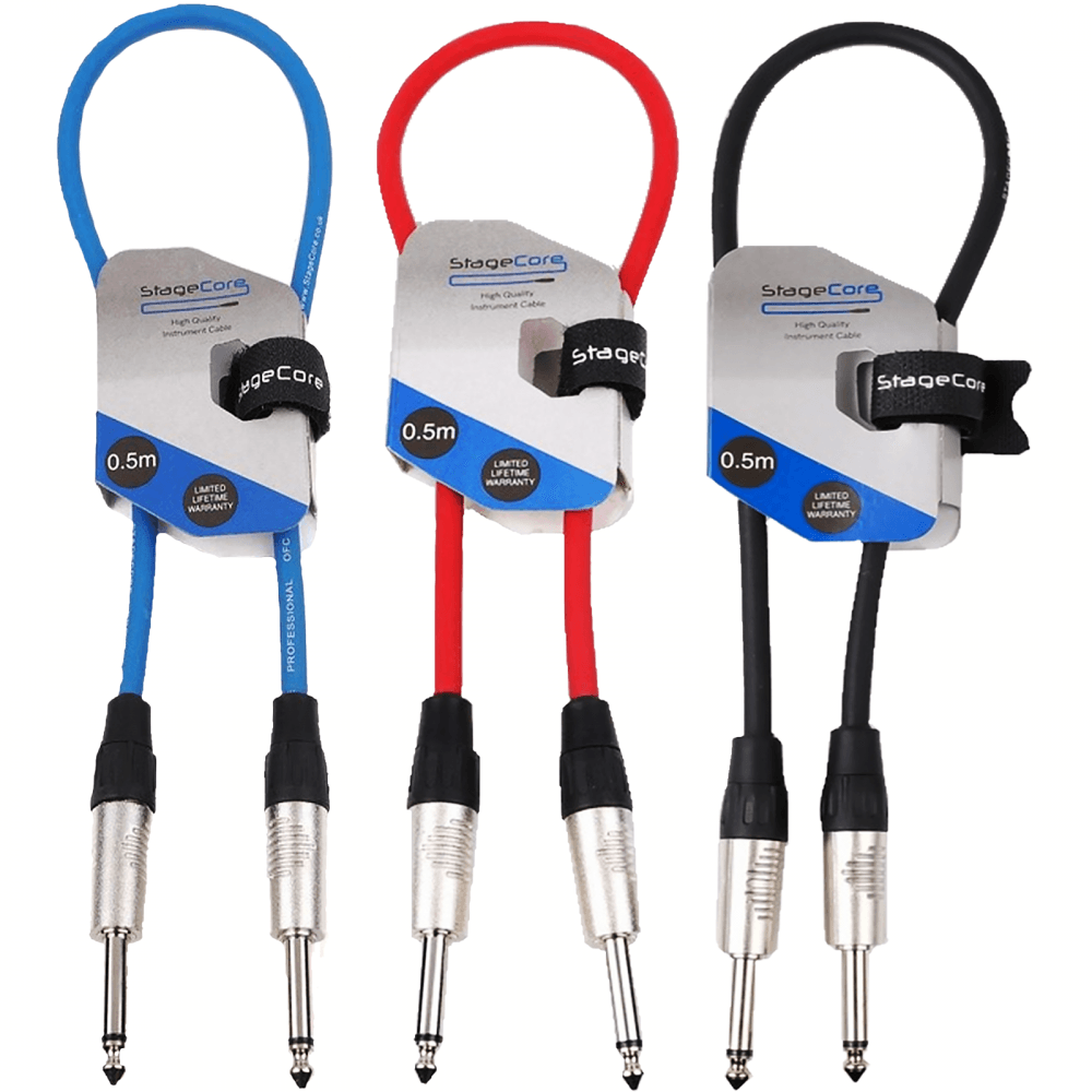 Core100 6.35mm Mono Jack Plug Instrument Cable