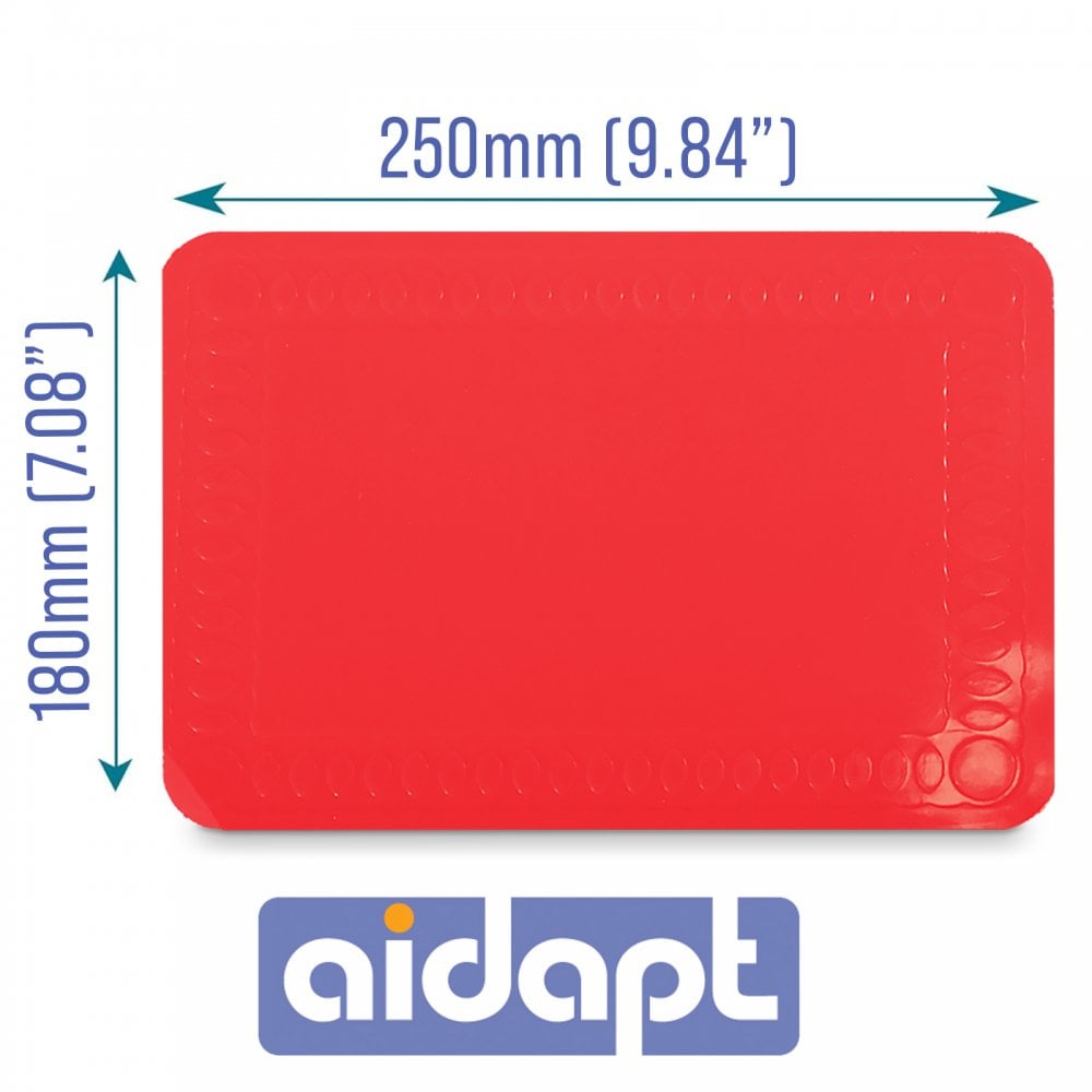 Silicone Rubber Anti Slip Rectangular Mat 18x25cm
