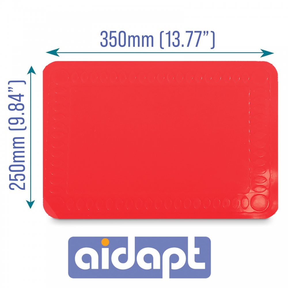 Silicone Rubber Anti Slip Rectangular Mat 25x35cm