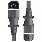 Standard IEC Male to IEC Female Extension Lead 10A 250V