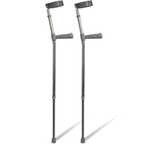 Pair of PVC Handled Elbow Crutches