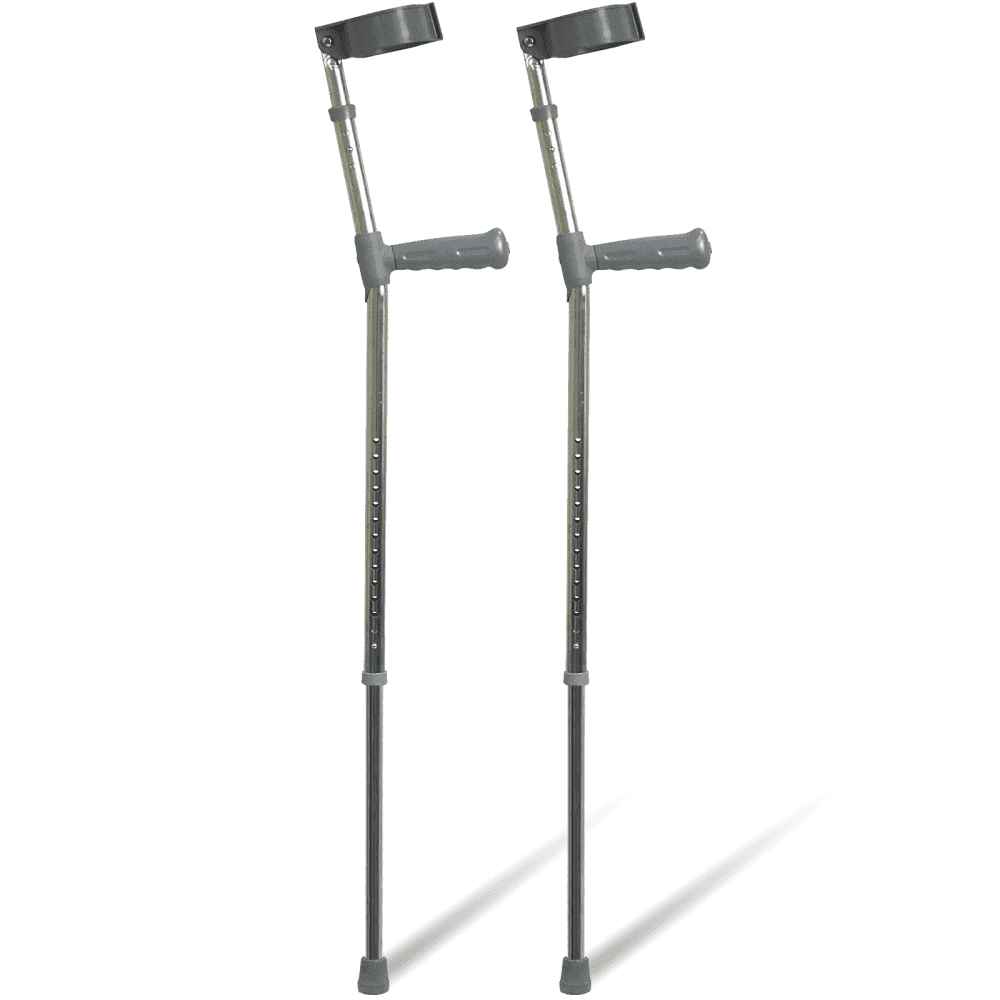 Pair of PVC Handled Elbow Crutches