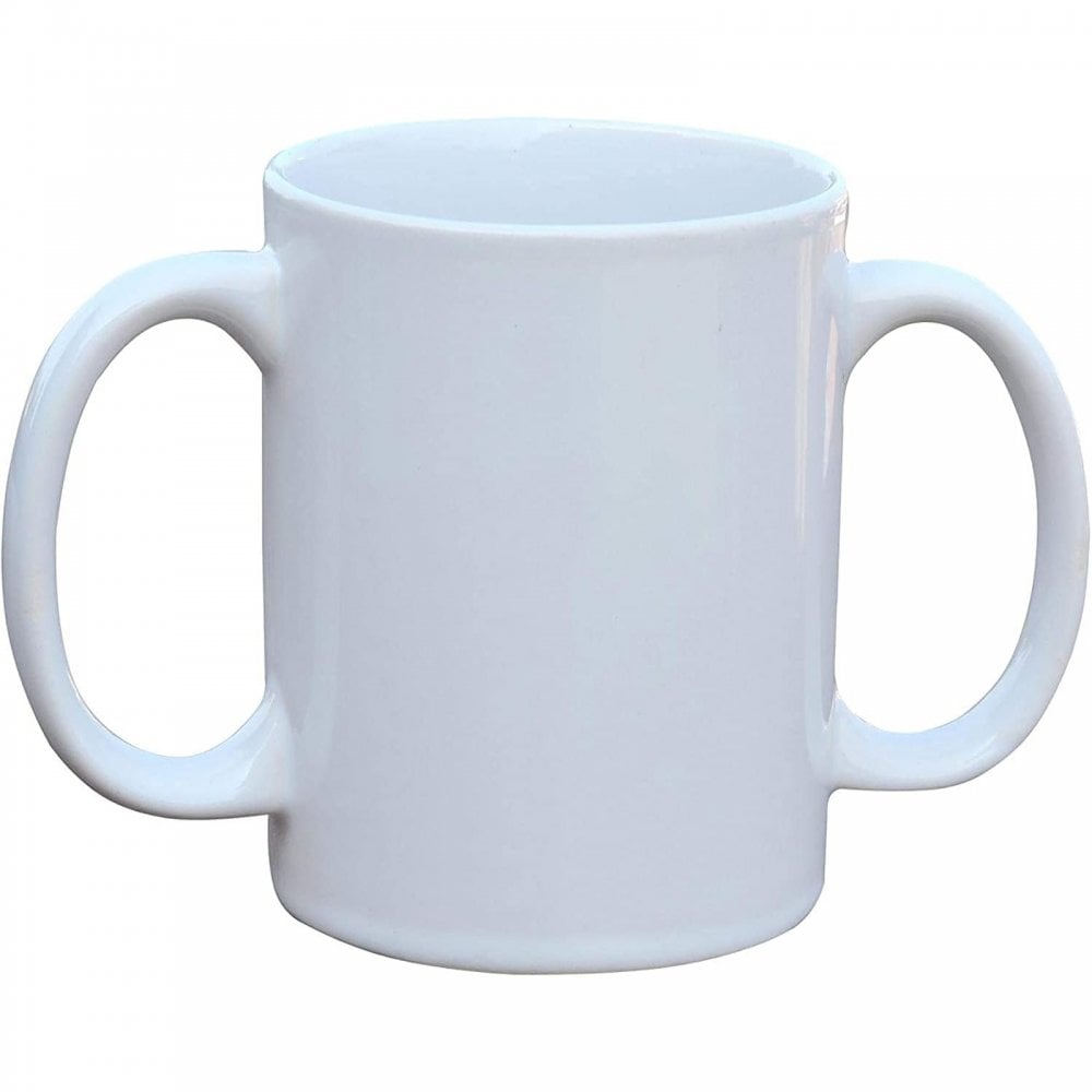 Two Handled Ceramic Mug Mobility Drinking Aid 4 Cups