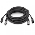 Combi IEC and XLR 3-Pin Male to Female DMX Cable