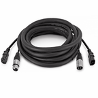 Combi IEC and XLR 3-Pin Male to Female DMX Cable