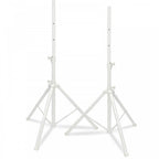Professional Aluminium Speaker Stand Kit in White inc Bag